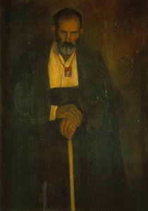 Vanha mies, jolla on skapulaari